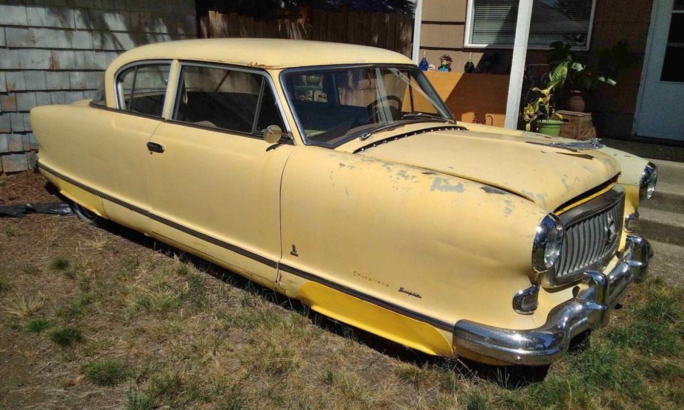 1953 Nash Statesman Coupe unrestored yellow (1).jpg