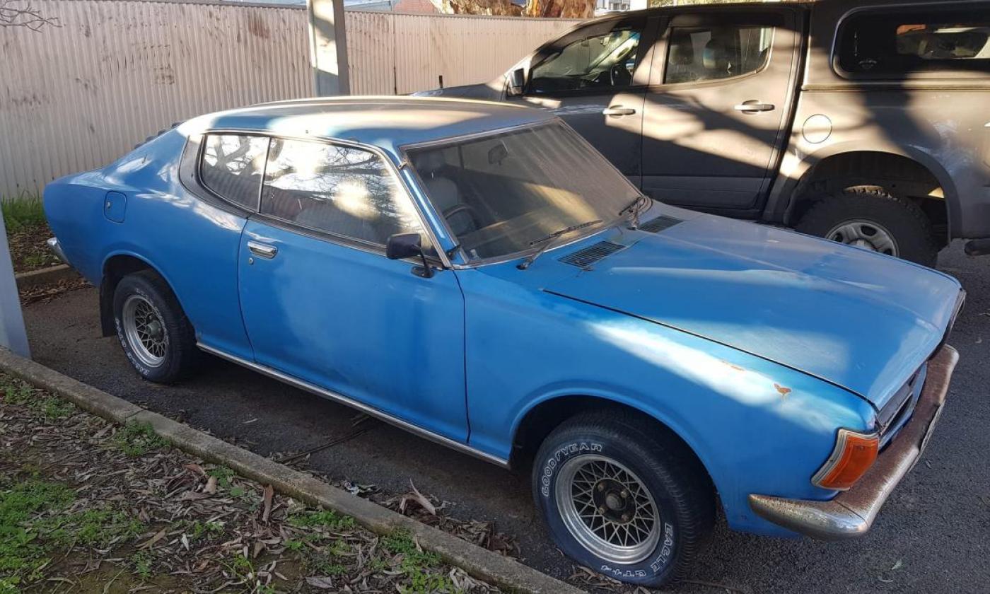 1975 Blue Datsun 180B Coupe SSS australia unrestored (4).jpg