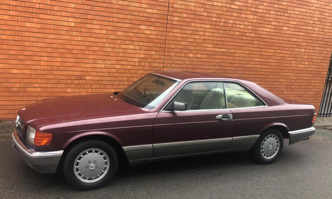 Maroon burgundy Mercedes 560 SEC coupe Australia W126 images (7).jpg
