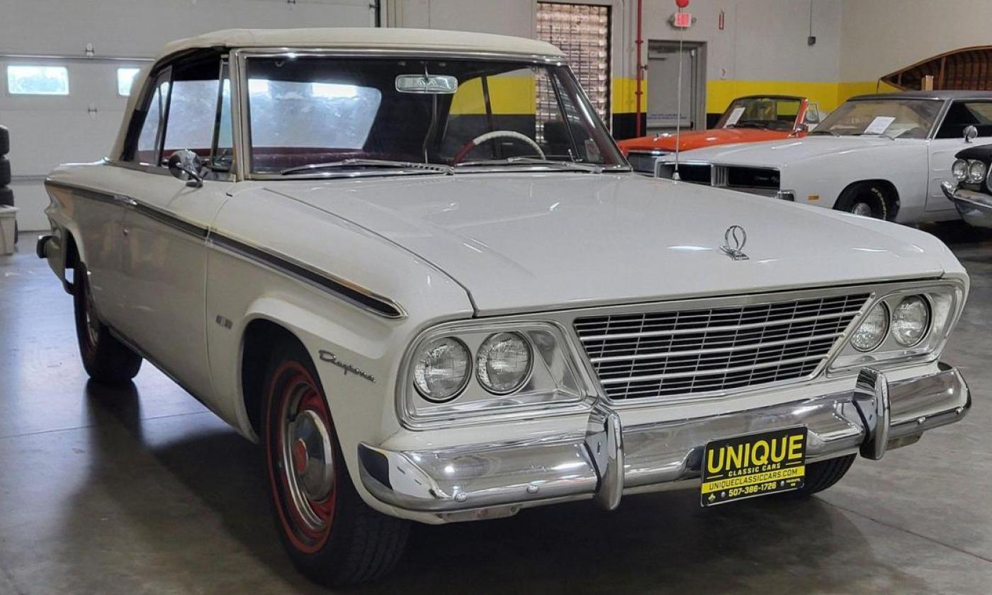 White 1964 Studebaker Daytona covertible for sale USA 2024 V8 (3).jpg