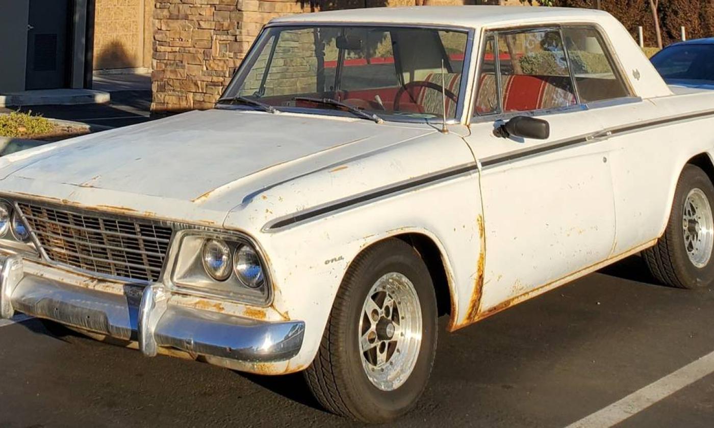 White Studebaker Daytona hardtop 1964 red trim 2023 for sale (1).jpg