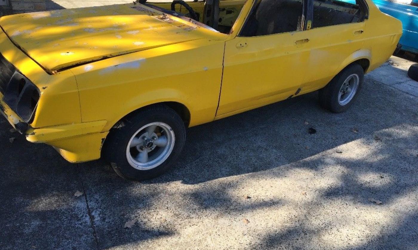 Yellow MK2 RS2000 sedan Australia escort shell unrestored images (4).jpg