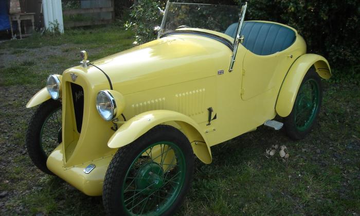 Yellow 1929 Australian Austin 7 Wasp (1).jpg
