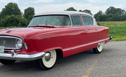 1955 Nash Ambassedor Custom Sedan white on pink for sale (24).jpg