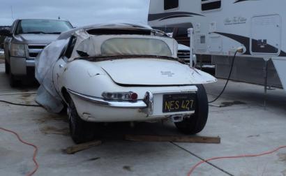 1962 Series 1 Jaguar E-type under restoration New Mexico (2).JPG