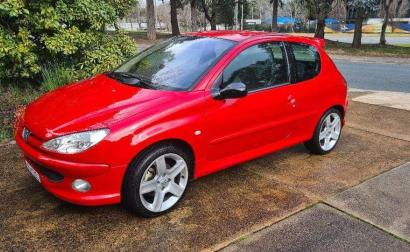 Red 2004 Peugeot 206 GTi for sale Canberra Australia rare (2).jpg